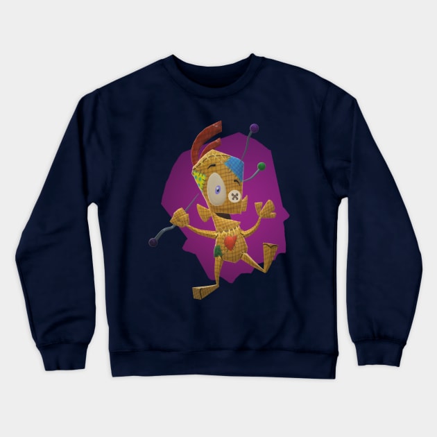 Vince The Voodoo Doll Crewneck Sweatshirt by FuchsiaNeko